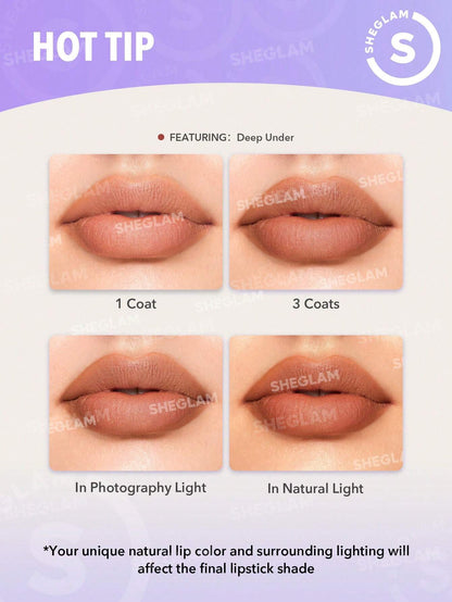 tip for applying sheglam strarlight velvet lipstick