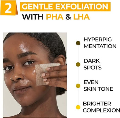Numbuzin No.5+ Niacinamide Concentrated Toner Pad | Glutathione, Niacinamide, PHA & LHA,
