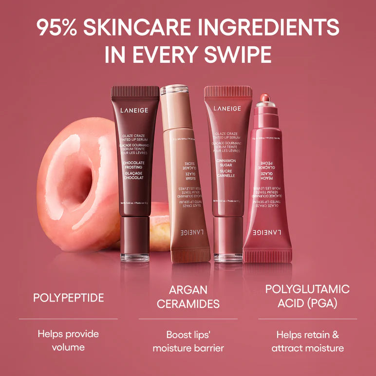 LANEIGE  Glaze Craze Tinted Polypeptide Lip Serum