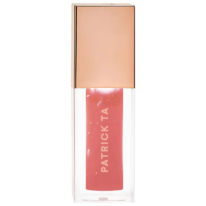Patrick TA gloss layered with matte lipstick - makeup hack