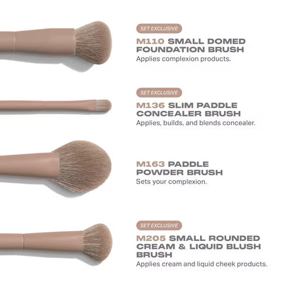Morphe -  Iced Mocha 4-Piece Face Brush Set