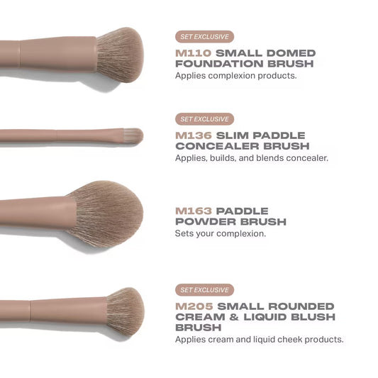 Morphe -  Iced Mocha 4-Piece Face Brush Set
