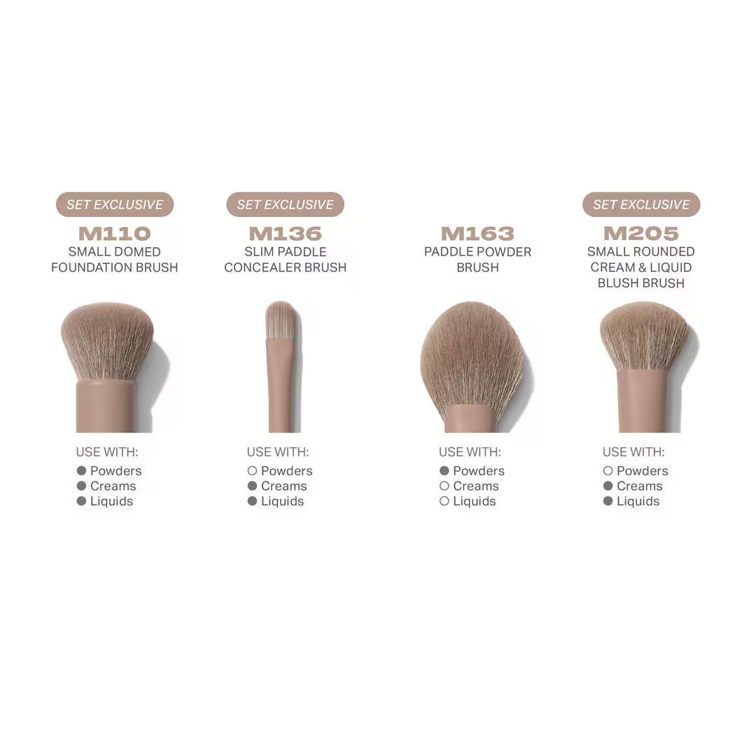 Morphe -  Iced Mocha 4-Piece Face Brush Set