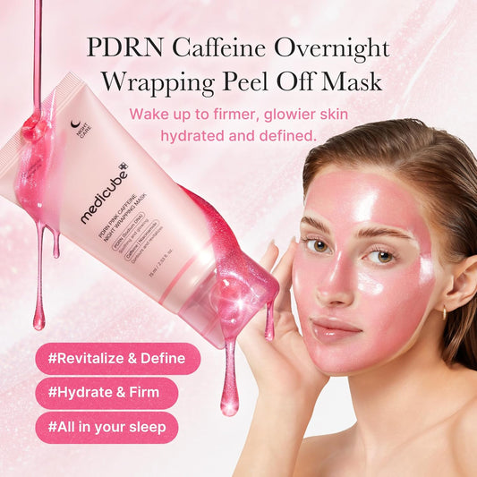 Medicube - PDRN Pink Caffeine Overnight Wrapping Mask
