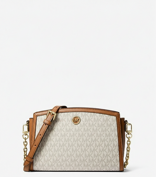 MICHAEL KORS - Chantal Large Signature Logo Messenger Bag