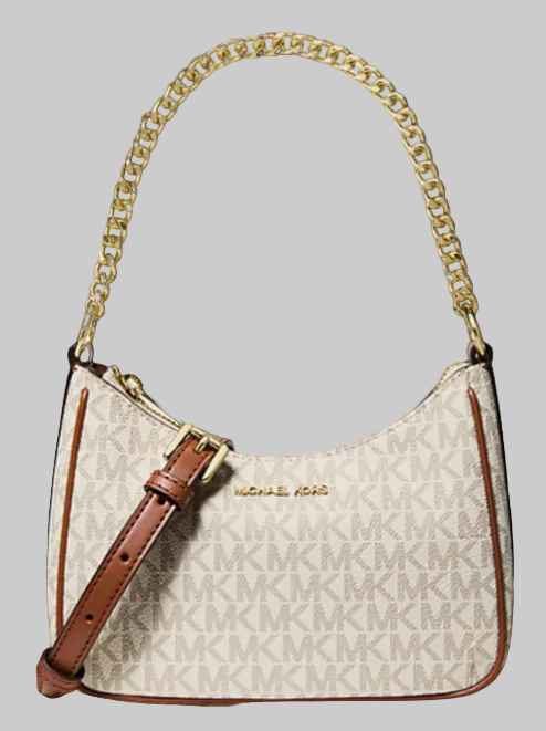 Michael Kors Jet Set Women Small MK Logo Chain Convertible Crossbody Bag