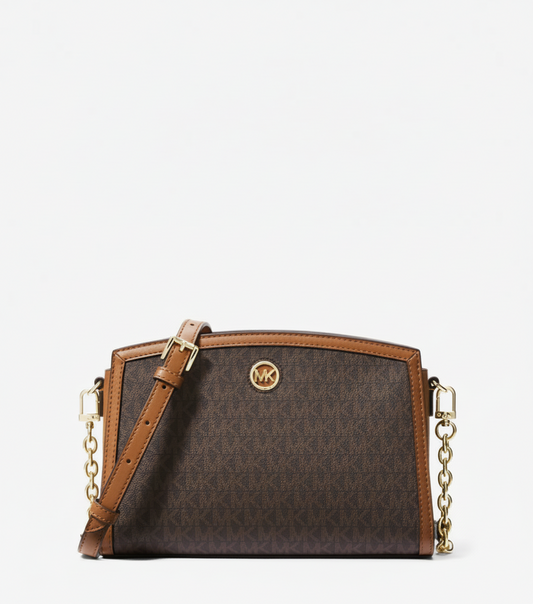 MICHAEL KORS - Chantal Large Signature Logo Messenger Bag
