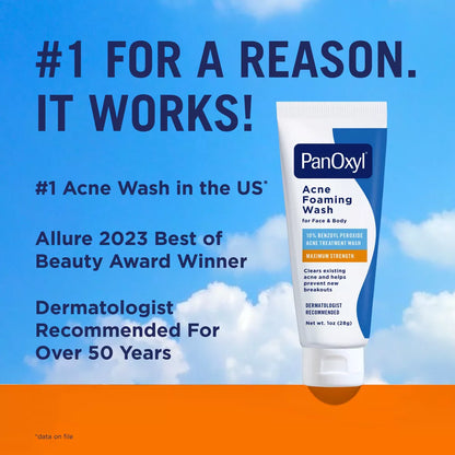 PanOxyl - 10% Benzoyl Peroxide Acne Foaming Wash