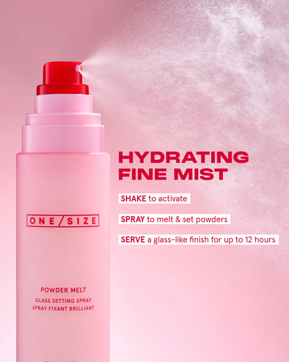 One/Size - Powder Melt Glass Setting Spray