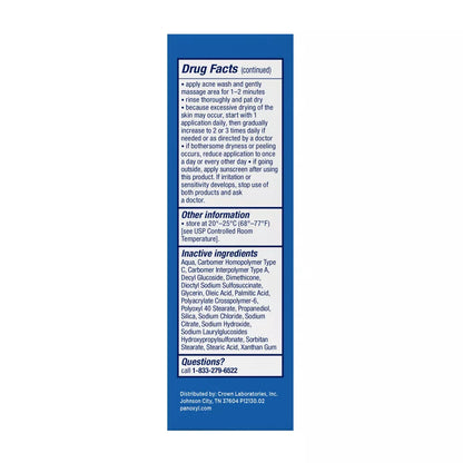 PanOxyl - 10% Benzoyl Peroxide Acne Foaming Wash