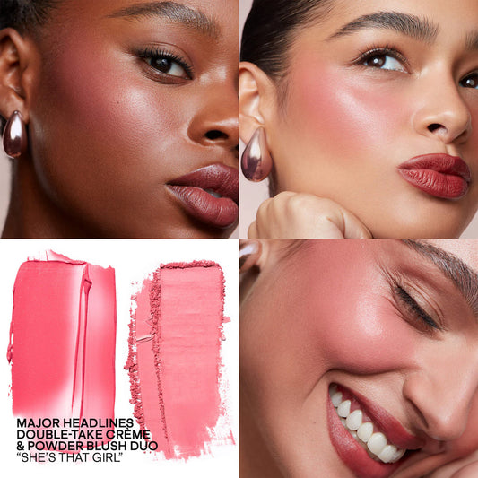 Patrick TA - Mini Major Headlines Double-Take Crème & Powder Blush Duo
