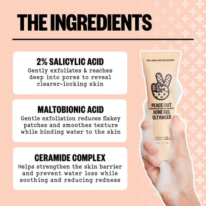 Peace Out  Acne Gel Cleanser