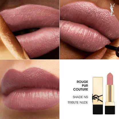 YSL -  Rouge Pur Couture Caring Satin Lipstick with Ceramides