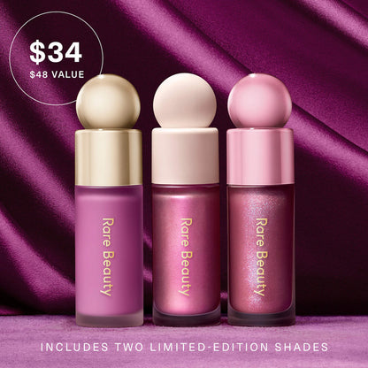 Rare Beauty  - Violet Faves Mini Cheek and Lip Trio Makeup Gift Set