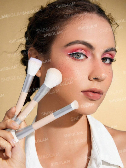 SHEGLAM - 101 Face Essentials Brush Set With Bag