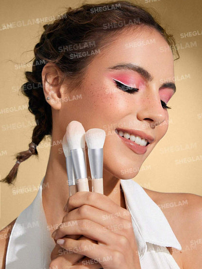 SHEGLAM - 101 Face Essentials Brush Set With Bag