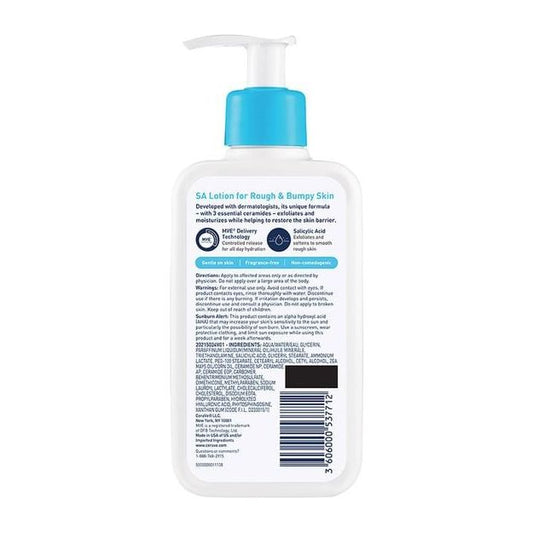 SA lotion for rough and bumpy skin