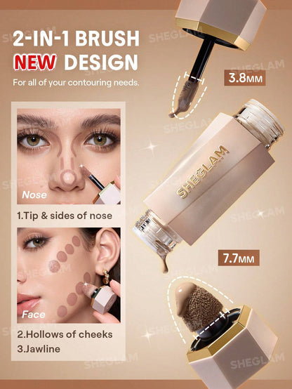 SHEGLAM - Precision Sculpt Liquid Contour Duo-Clay