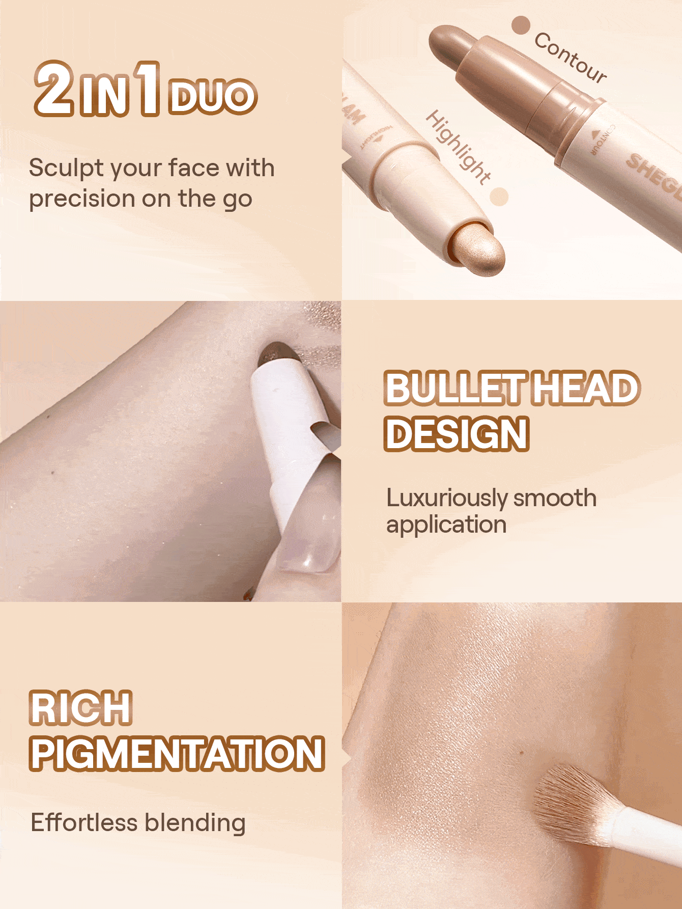 SHEGLAM - 2-In-1 Contour & Highlight Stick