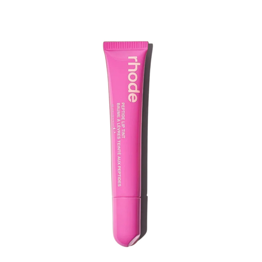 Original Rhode brand Peptide Lip Tint displayed with natural lighting
Best peptide lip tint for dry lips - sheer buildable color



