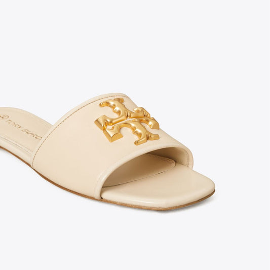 TORY BURCH New Cream/ Goat Leather Eleanor Slide Flats