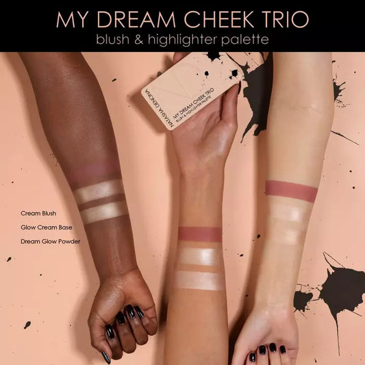 NATASHA DENONA My Dream Cheek Trio - Cream Blush, Glow Cream Base and Glow Powder Highlighter