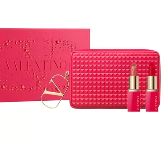 Valentino - Minirosso Pouch and Lipstick Set