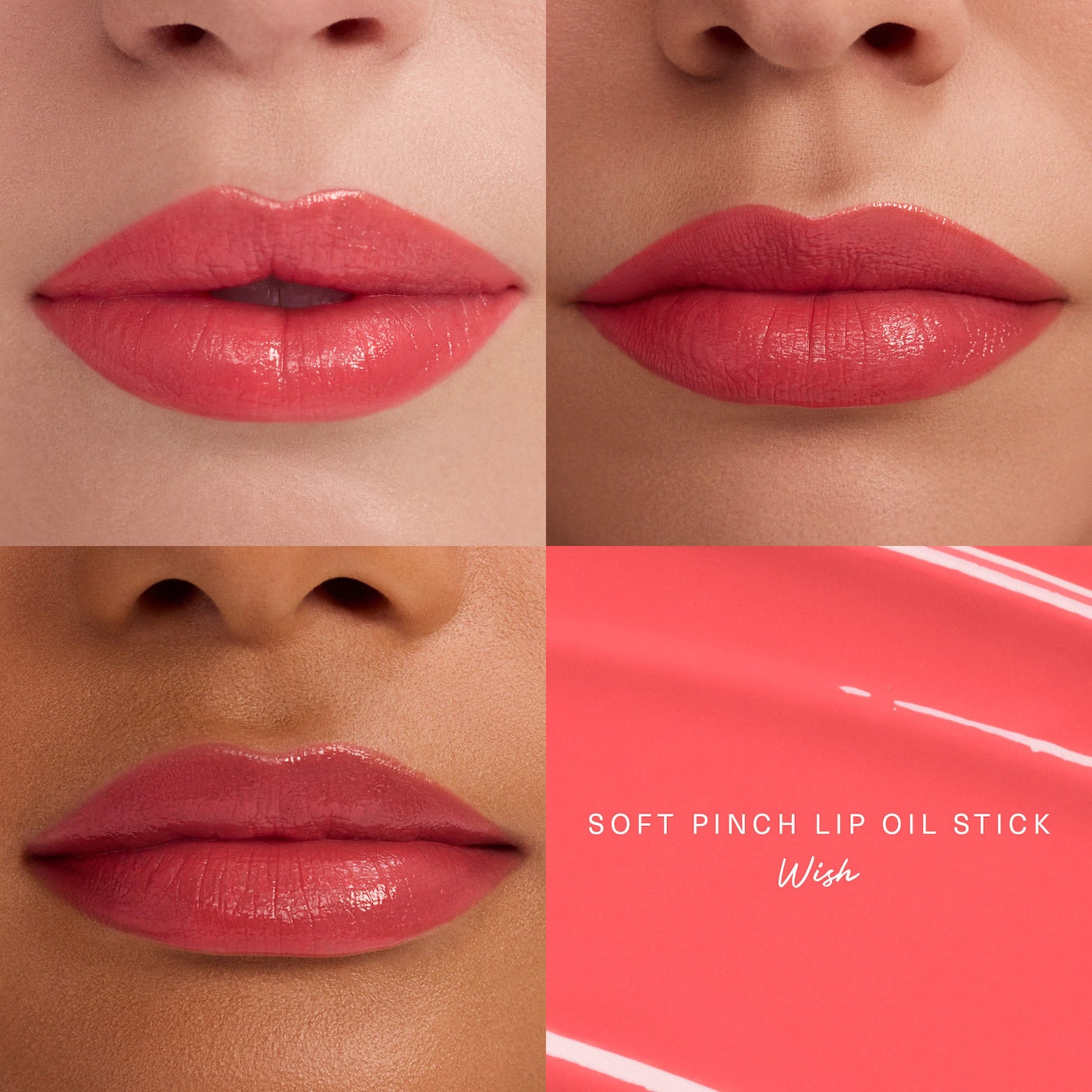 rare beauty soft pinch lip oil stick in wish shade