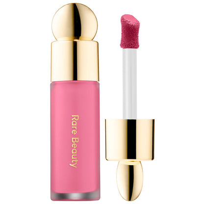 rare beauty liquid blush review for happy shade